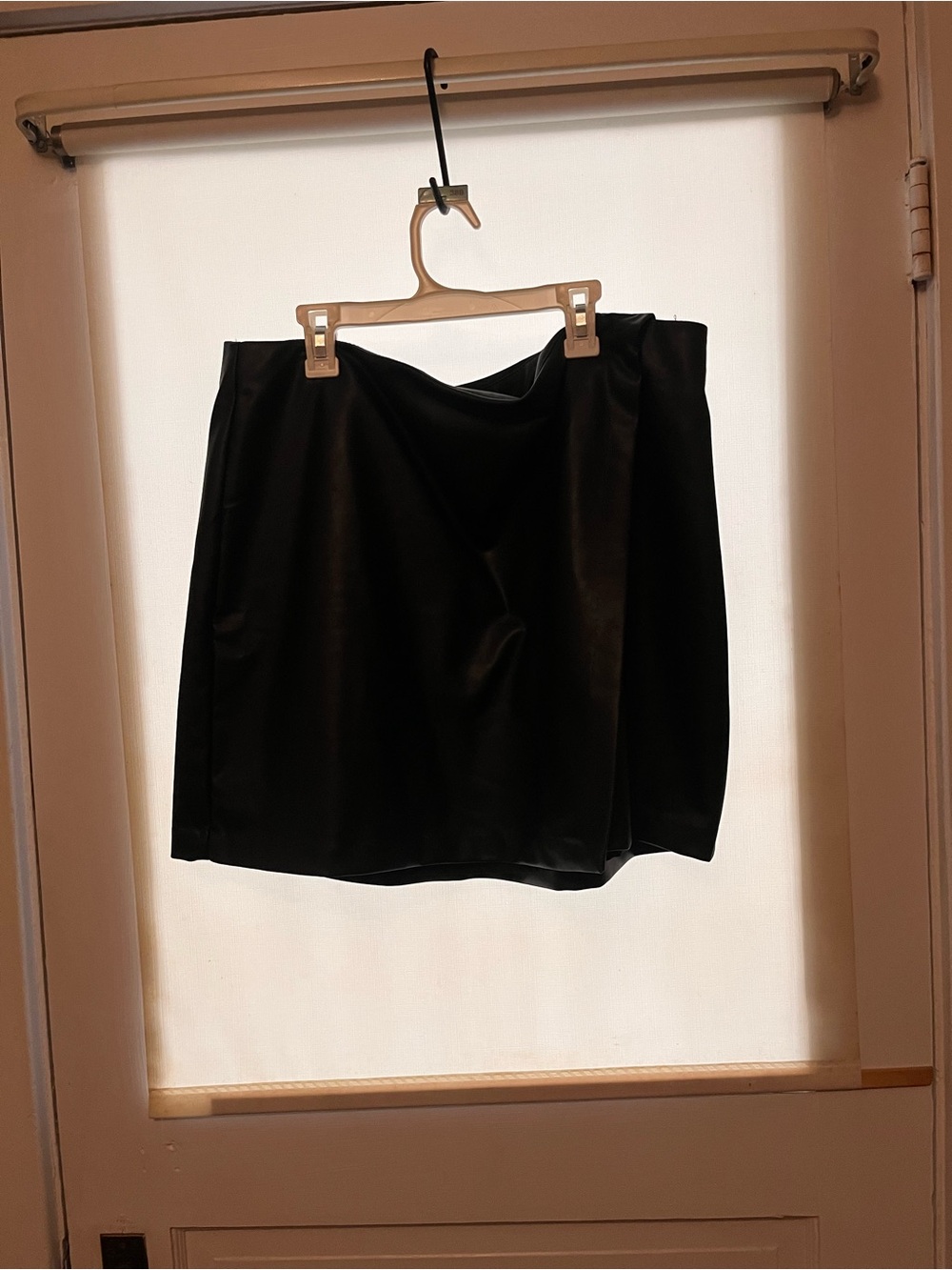 Old Navy Black Faux Leather Mini Skirt